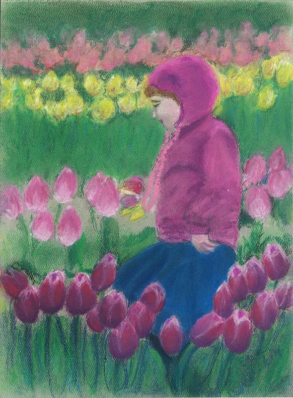 Edie Raskin, Girl in Tulips