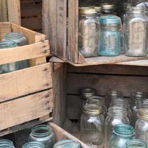 stacked jars