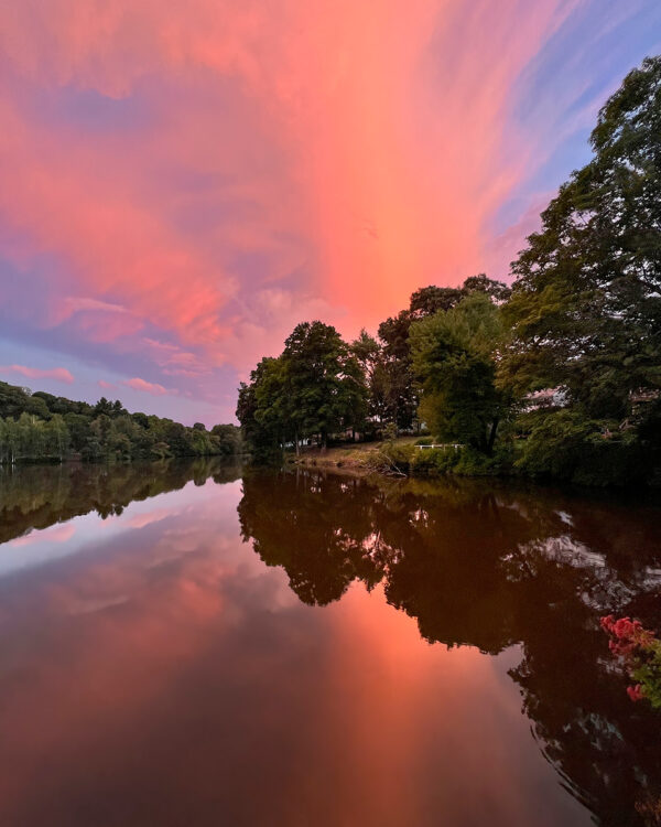 Bullough's Pond Cloudscape: Sun-Kissed Sunrise 1/25