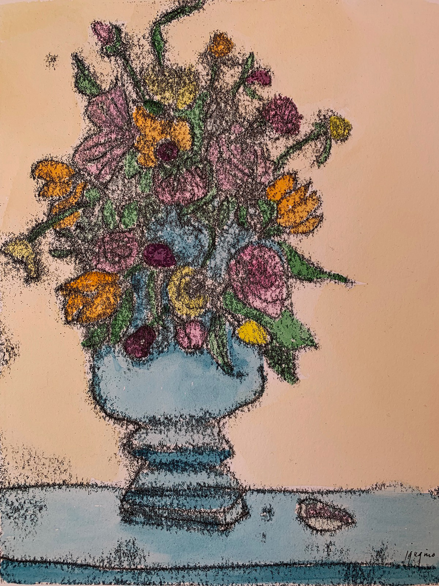 Blue Vase by Jeanne Gugino