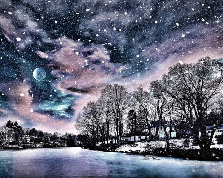 Bullough's Pond Dreamscape: Enchanted Evening by Ellen Foust