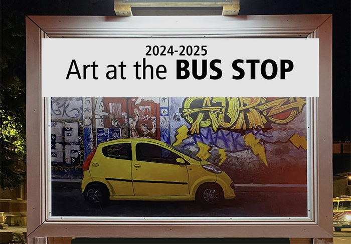 bus stop art